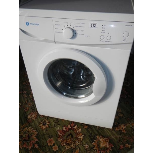 612 - A White Knight WM 105M washing machine with drum clean function.