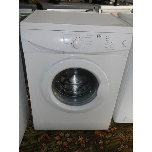 614 - A White Knight WM11 washing machine with drum clean.