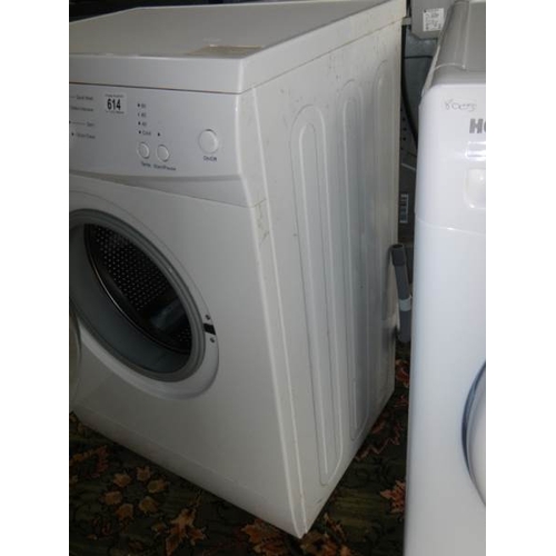 614 - A White Knight WM11 washing machine with drum clean.