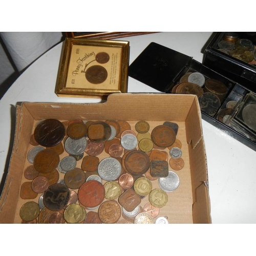 637 - A good mixed lot of old UK and foreign coins.