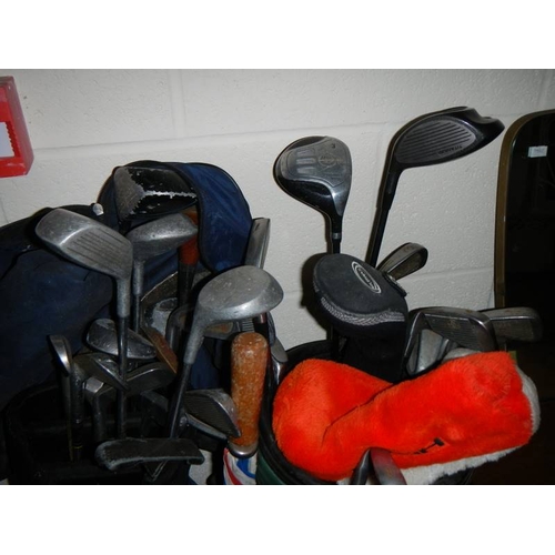 658 - 2 lots of good golf clubs.