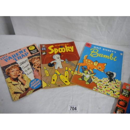 704 - 12 comics including Spooky, Mutt & Jeff Jokes etc.,