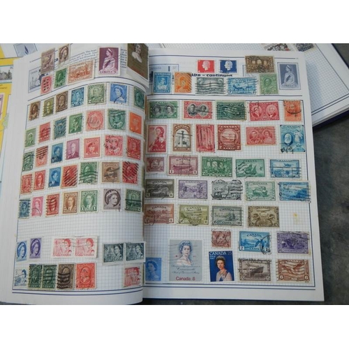 712 - 6 part filled stamp albums.