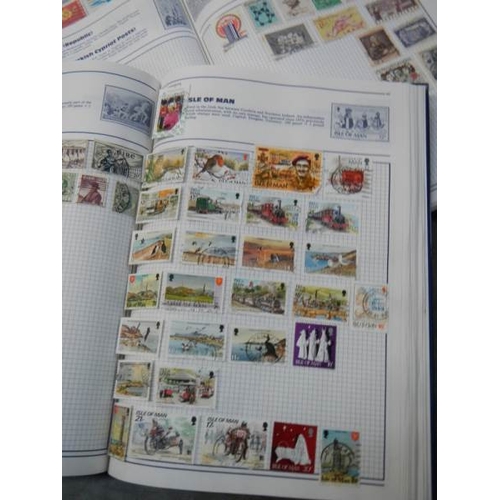 712 - 6 part filled stamp albums.