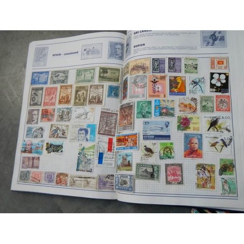 712 - 6 part filled stamp albums.