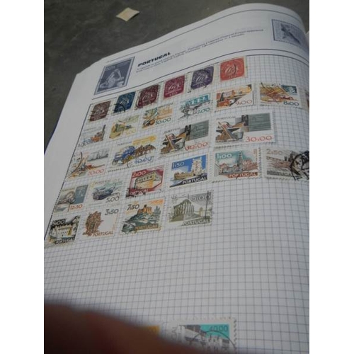 712 - 6 part filled stamp albums.