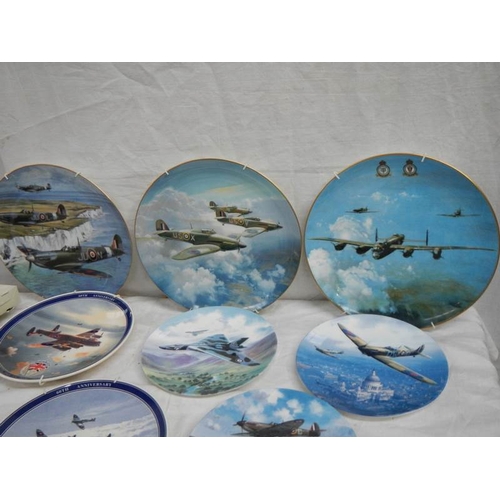 714 - 8 aircraft related collector's plates being 3 Coalport, 2 Royal Doulton and 3 Wedgwood.