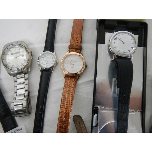 503 - 16 ladies and gents wrist watches.