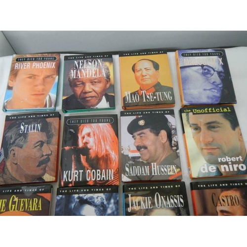 520 - 16 small books being biographies of famous people.