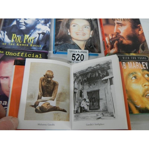 520 - 16 small books being biographies of famous people.