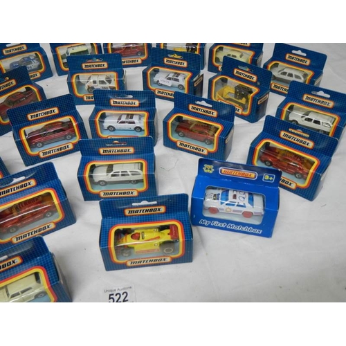 522 - 26 mint and boxed Matchbox model vehicles.