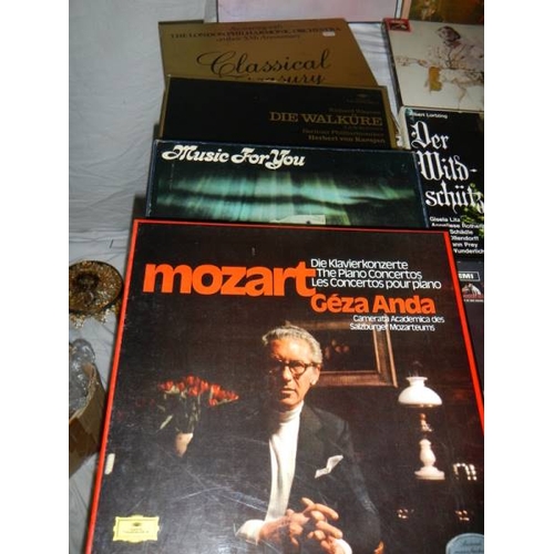 766 - A good lot of boxed set mainly classical LP records.