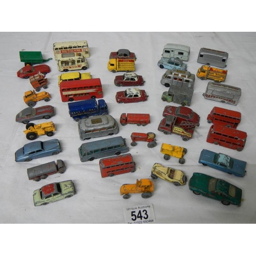 543 - A good selection of early Lesney 1:75 die cast models (38 in total).