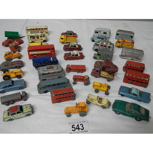 543 - A good selection of early Lesney 1:75 die cast models (38 in total).