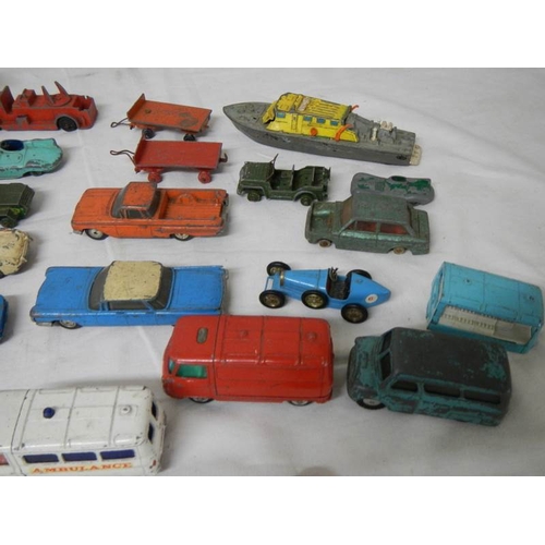 548 - A quantity of Playworn Dinky, Matchbox, Lone Star, Budgie die cast toys.