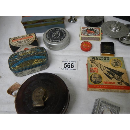 566 - An interesting lot including advertising items, boxes, Book of Common Prayer etc.,