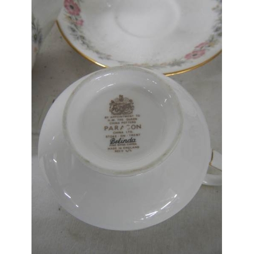 599 - 20 pieces of Paragon tea ware, no damage.