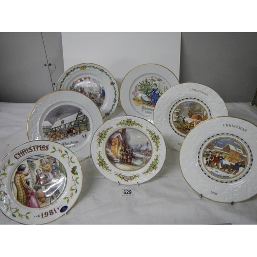 629 - 6 collector's plates including Coalport, Aynsley, Worcester.