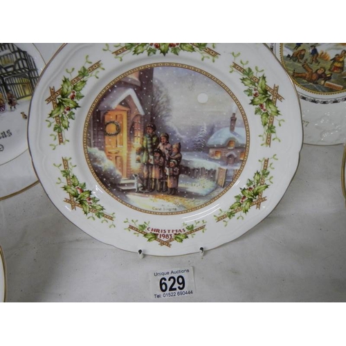 629 - 6 collector's plates including Coalport, Aynsley, Worcester.