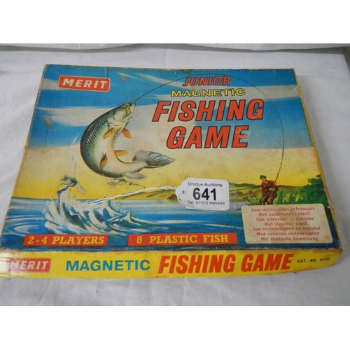 641 - A vintage Merit fishing game.