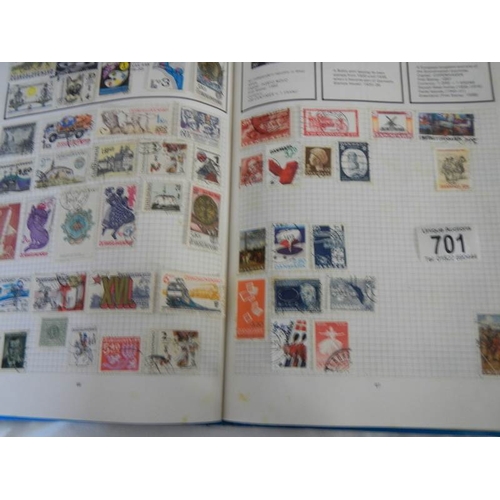 701 - 6 albums of world stamps including Victorian.