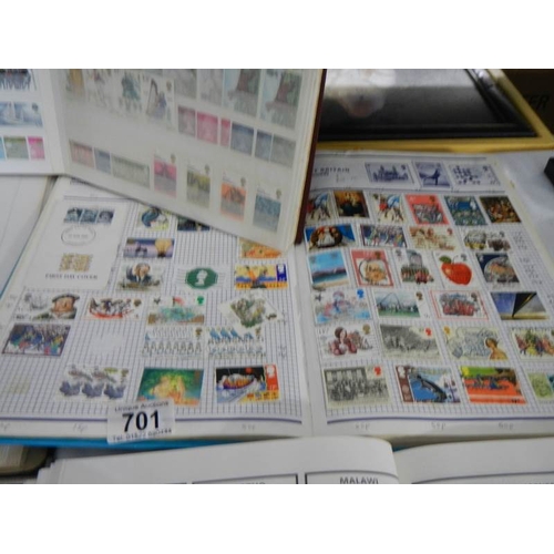 701 - 6 albums of world stamps including Victorian.