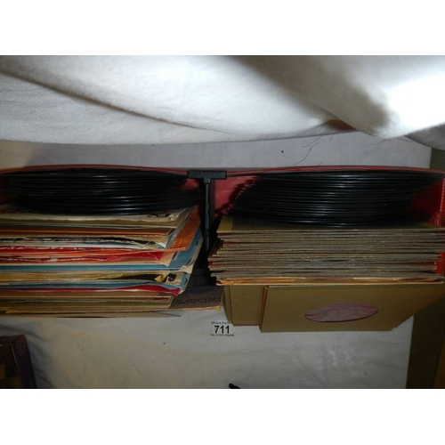 711 - In excess of 60 78 rpm records, some with sleeves and some without.