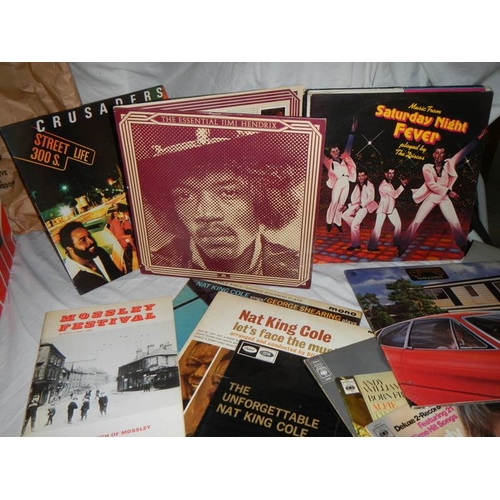 785 - A huge lot of LP records including The Carpenters, some mono Nat King Cole and Andy Williams, an ess... 