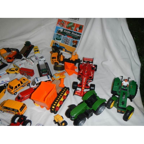 786 - A good lot of play worn die cast and other cars.