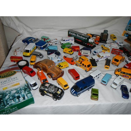 786 - A good lot of play worn die cast and other cars.