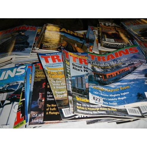 823 - A quantity of train magazines.