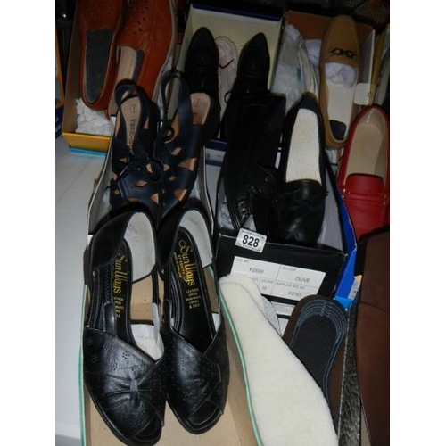 828 - 12 pairs of new ladies shoes, size 7 -8.