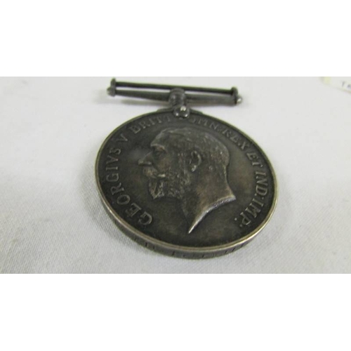 137 - A silver medallion (War Time League 1942-3, 35th Div.), a 1914-18 medal for 18413 Pte. L Hewitt H.R.... 