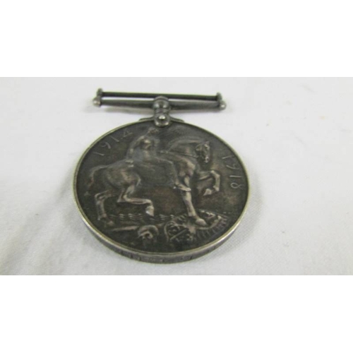 137 - A silver medallion (War Time League 1942-3, 35th Div.), a 1914-18 medal for 18413 Pte. L Hewitt H.R.... 