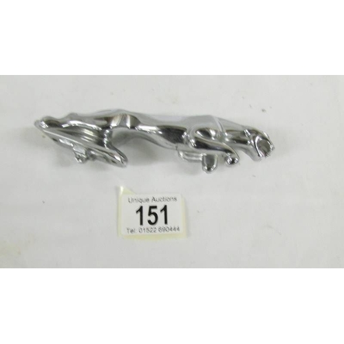 151 - A small Jaguar car mascot (sports model).