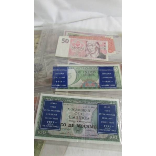 162 - 58 foreign bank notes.