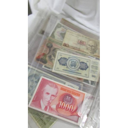 162 - 58 foreign bank notes.