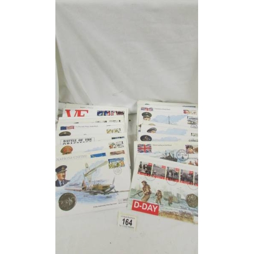 164 - Twenty V E day first day covers.