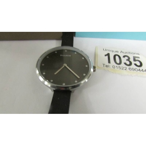 1035 - 2 DMQ wristwatches and a Pilgrim wrist watch.