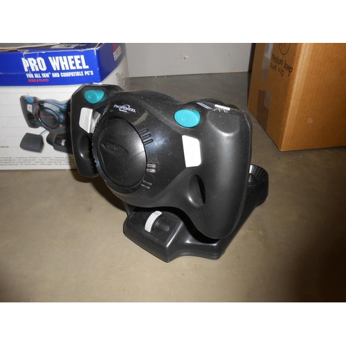 156 - A boxed Pro-Wheel for all IBM and compatible PC's computers with foot pedal