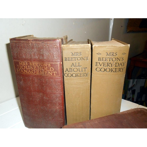 170 - A quantity of Mrs Beeton cookery books including, 'All about cookery' 'Everyday cookery' 'Household ... 