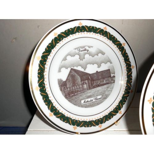 171 - A set of 6 collectors cabinet plates of Saxilby by the Canterbury collection. Set 12/75