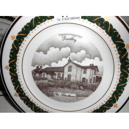 171 - A set of 6 collectors cabinet plates of Saxilby by the Canterbury collection. Set 12/75