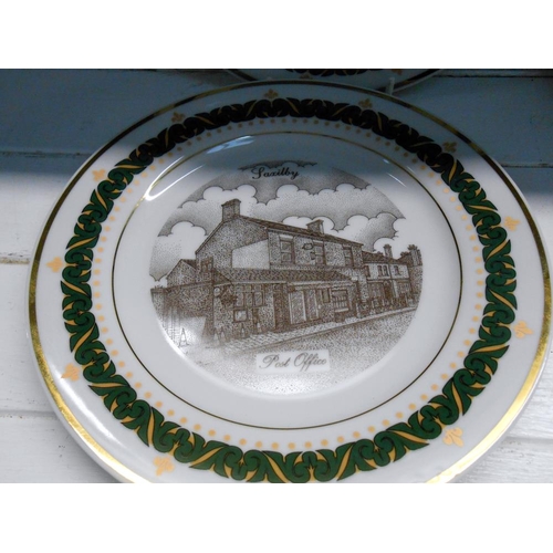 171 - A set of 6 collectors cabinet plates of Saxilby by the Canterbury collection. Set 12/75