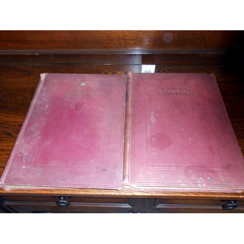 181 - 2 volumes entitled famous paintings