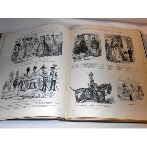 194 - 3 Punch related books including Punch Almanacs 1842-1861, Punch 1927 July-December and Punch picture... 