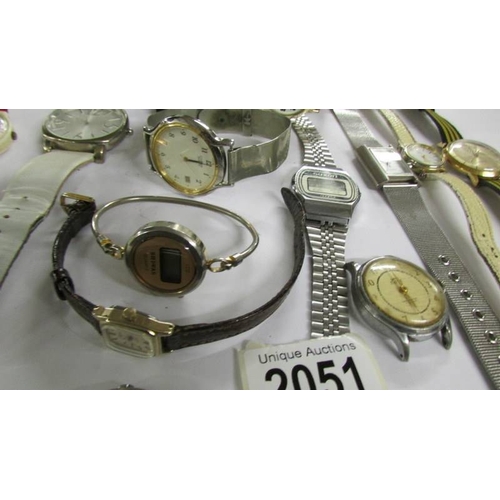 2051 - A Vintage Swatch 4275-P tennis grid watch and other watches.