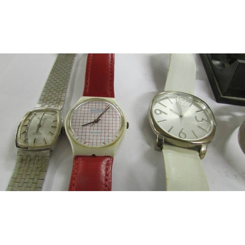 2051 - A Vintage Swatch 4275-P tennis grid watch and other watches.