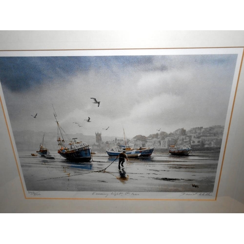 206 - A Limited edition Willis print no 340/850 'Evening Light St. Ives', size including frame 57cm x 50cm... 