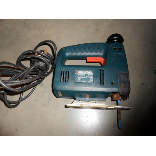 225 - A Black and Decker hand drill and jigsaw and a Craft angle grinder, all unchecked